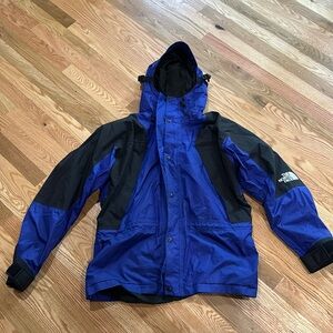 The North Face Blue and Black Ski Jacket